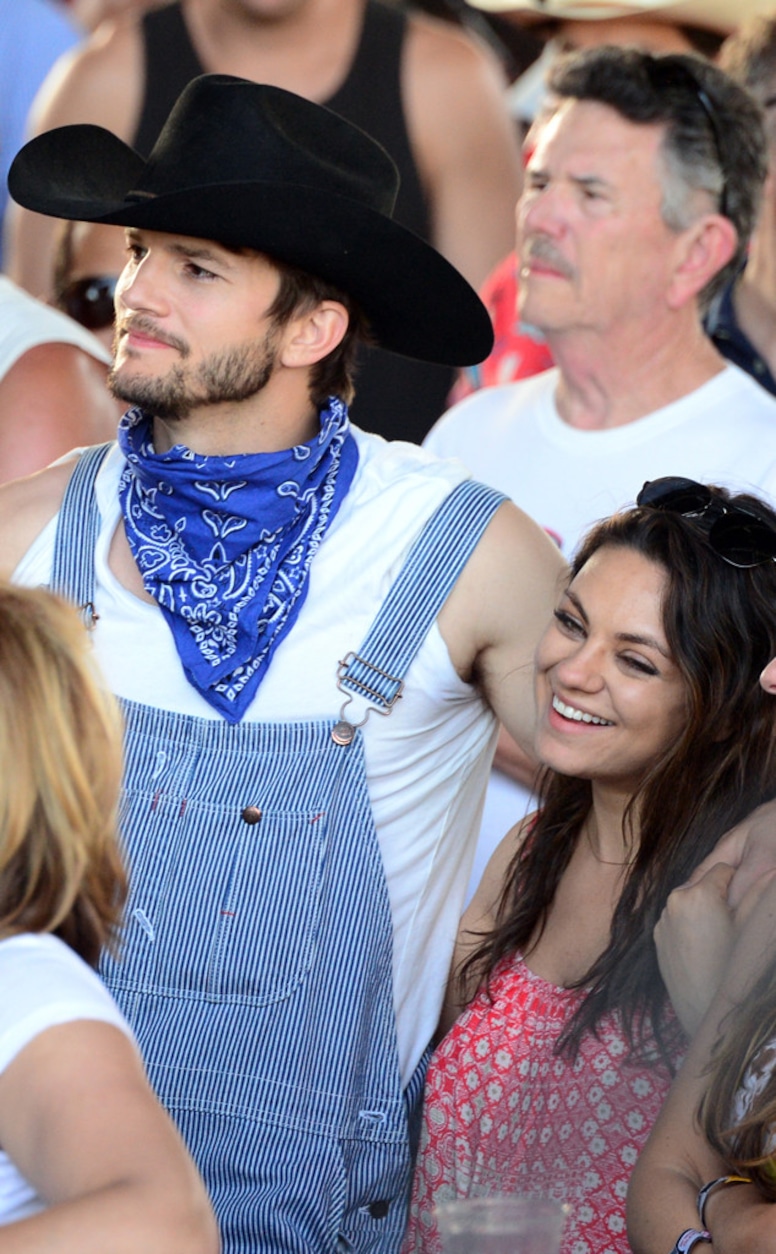 Ashton Kutcher, Mila Kunis, 2014 Stagecoach