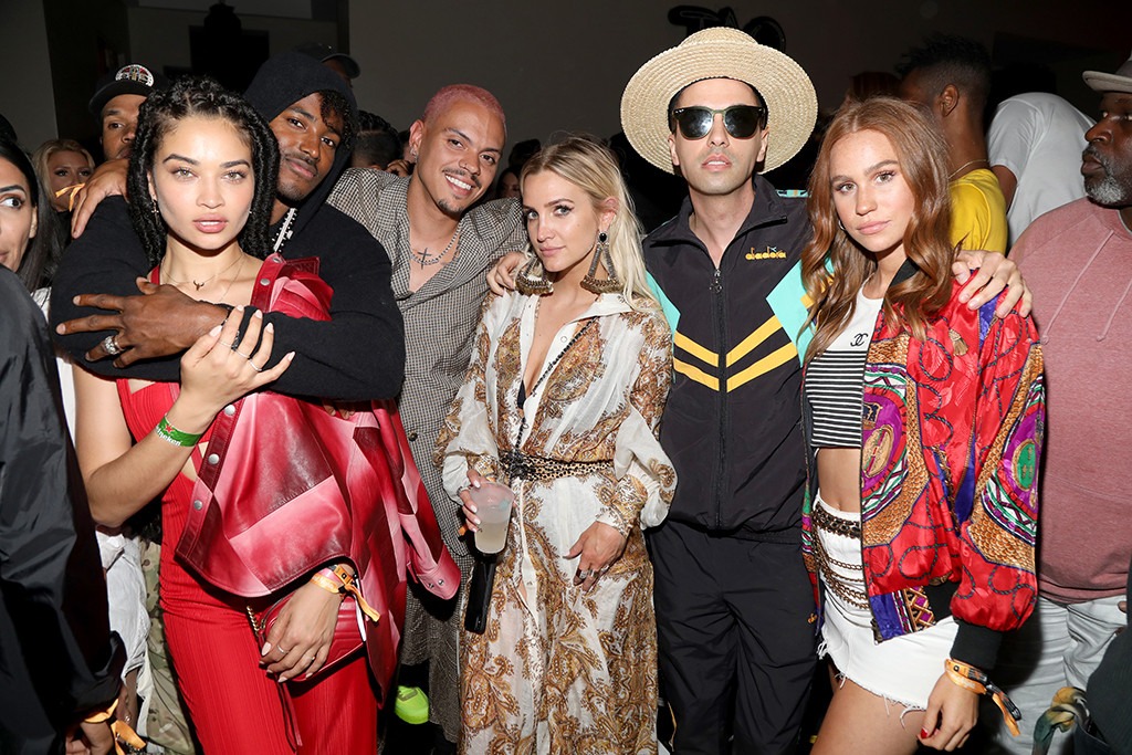 Shanina Shaik, DJ Ruckus, Evan Ross, Ashlee Simpson, DJ Cassidy, Kelsey Evenson, Coachella 2019, Party