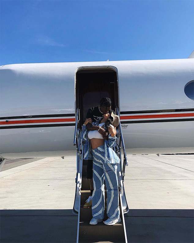 Kylie Jenner, Travis Scott, Private Jet, Coachella 2019