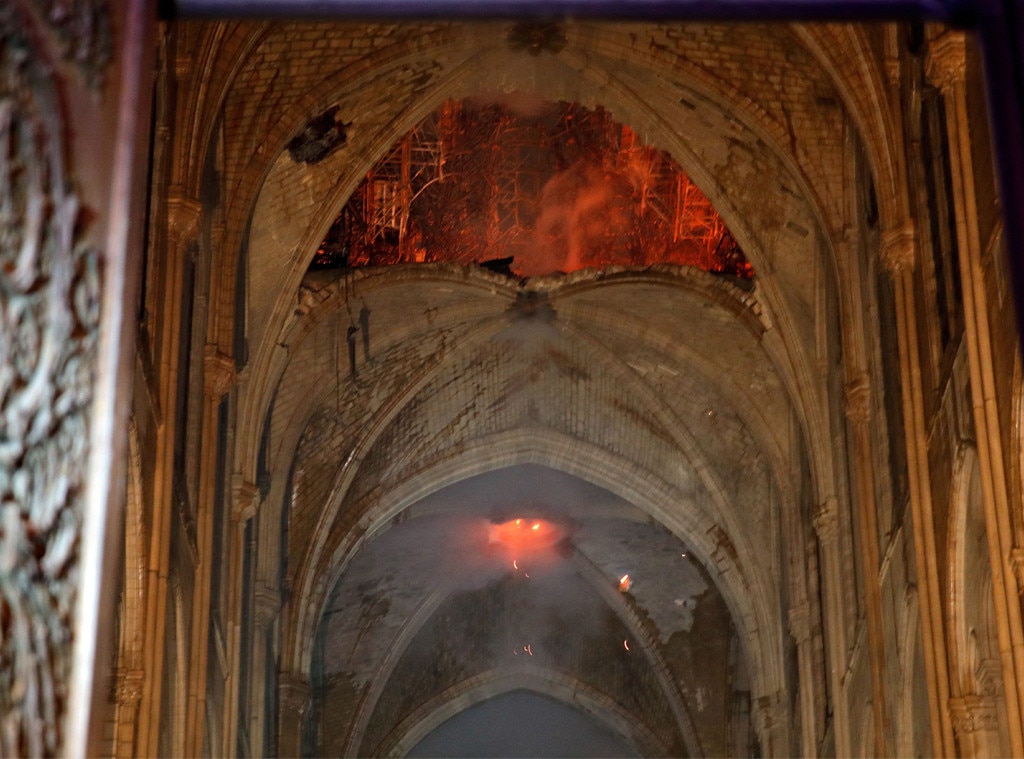 See The First Photos Inside Notre Dame Amid The Devastating Fire | E! News