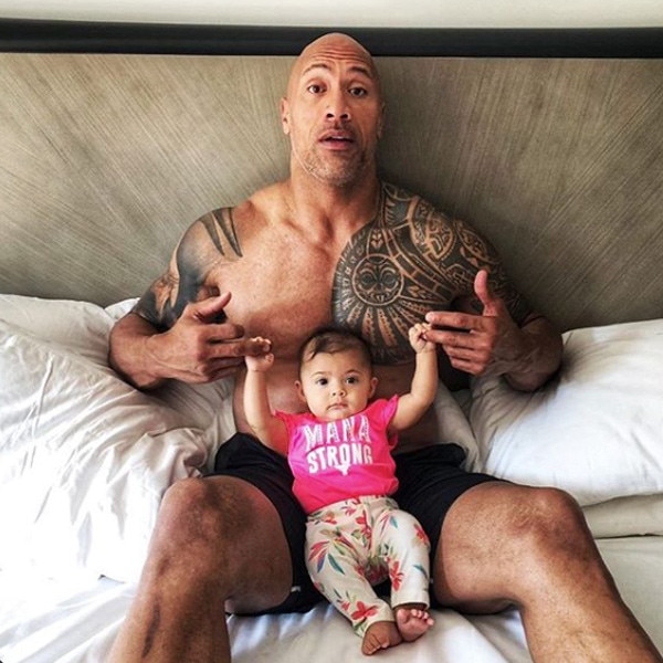 The rock's top