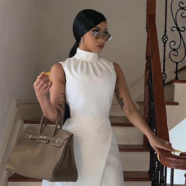 Cardi B Sings a Gospel Remix of "Clout" in Her Underwear