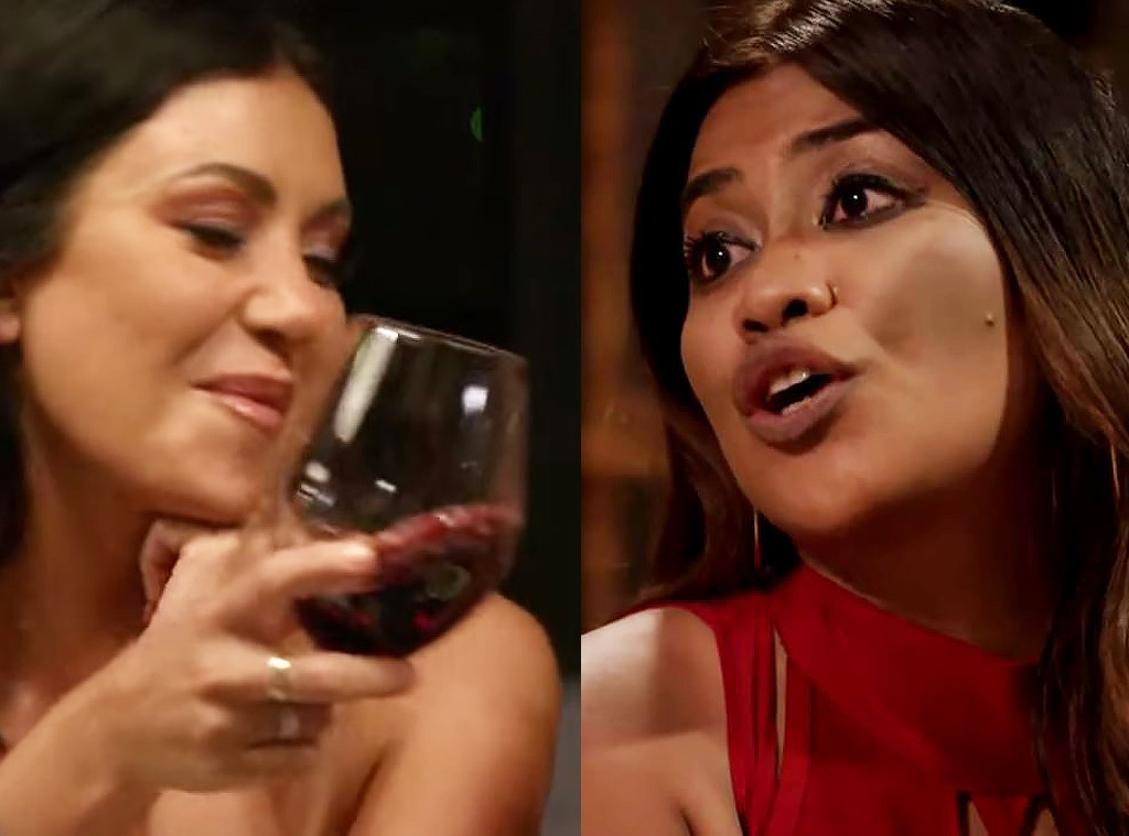 The Shocking Moment Martha Dumps Wine On Her Married At First Sight Co Star E Online Au 