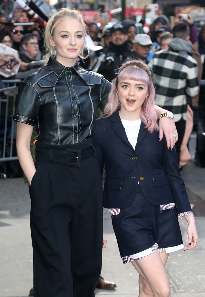 Sophie Turner & Maisie Williams Arrive for Their 'Game of Thrones