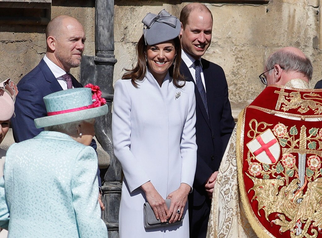 Prince William, Kate Middleton, Queen Elizabeth II and Mike Tindall ...