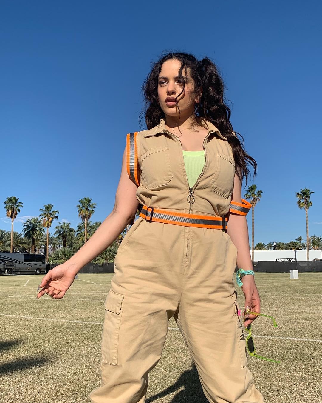Rosalía from Coachella 2019 Star Sightings E! News