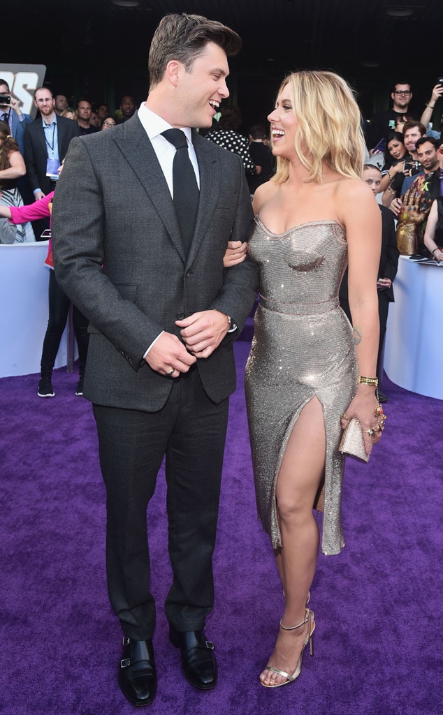 Colin Jost, Scarlett Johansson, Avengers: Endgame Premiere