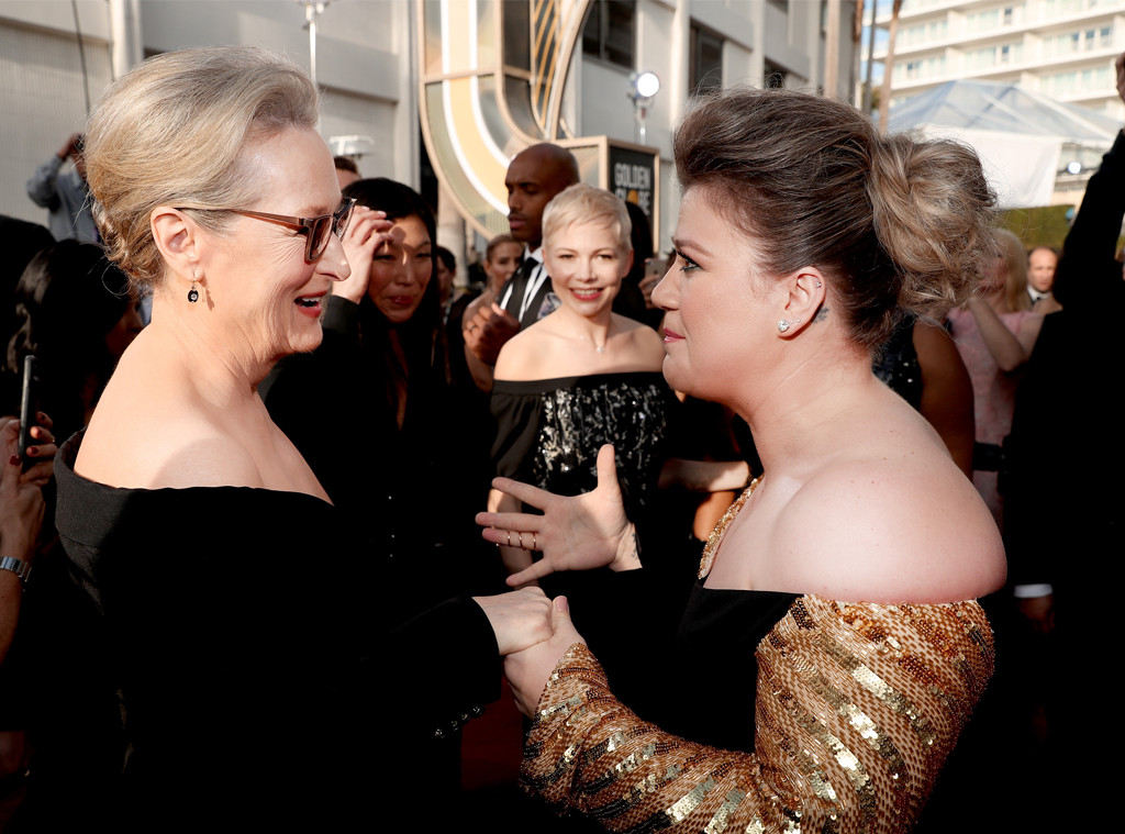 Meryl Streep, Kelly Clarkson, Golden Globe Awards 2018