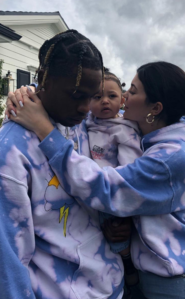 Kylie Jenner, Travis Scott, Stormi Webster 