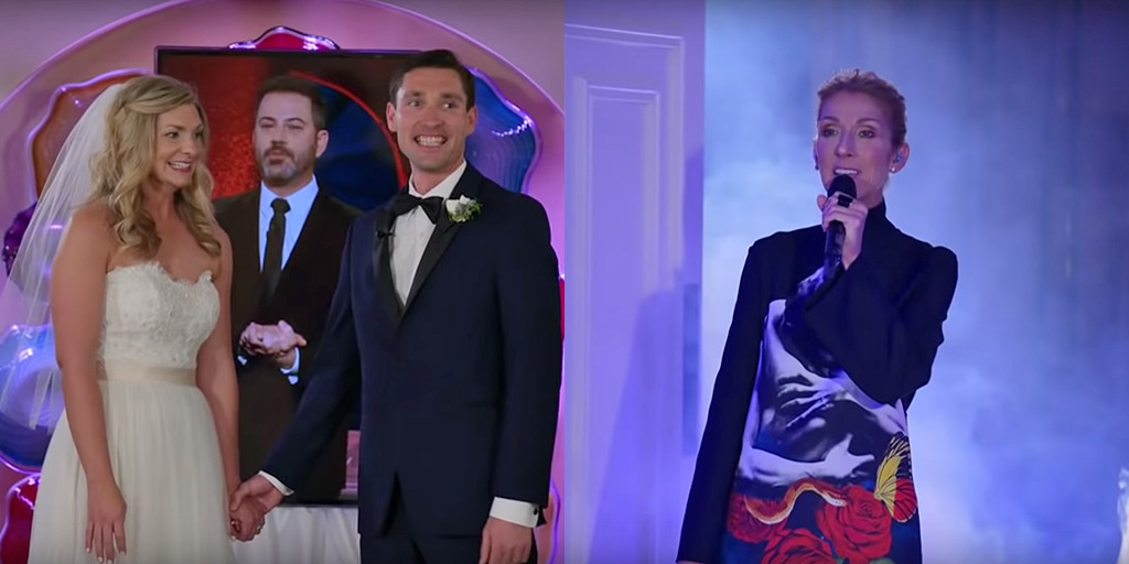 Céline Dion Surprises Couple at Their Wedding in Las Vegas