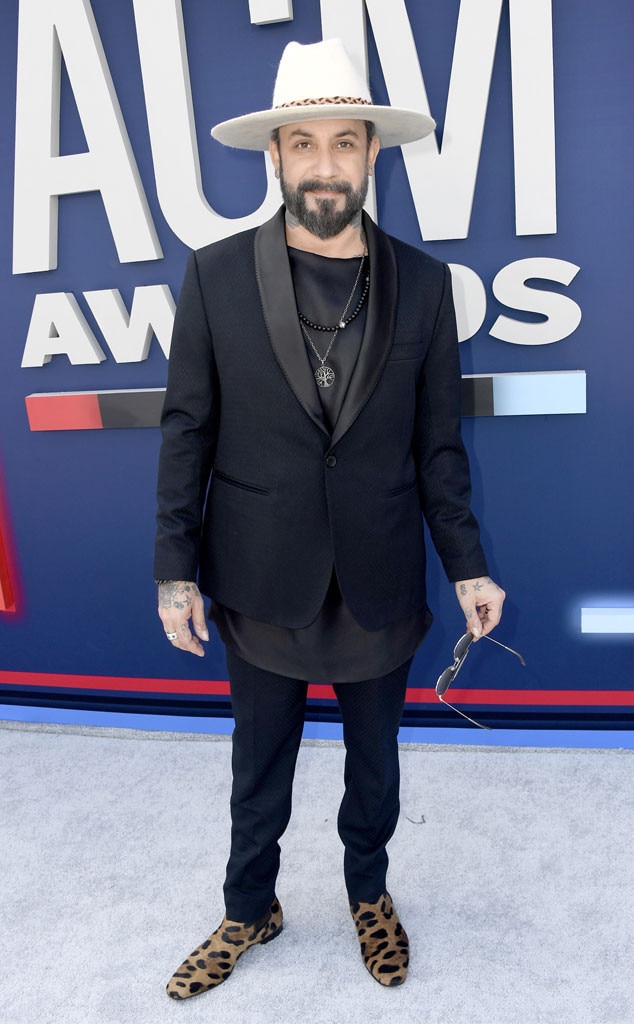 AJ McLean from ACM Awards 2019 Red Carpet Fashion | E! News