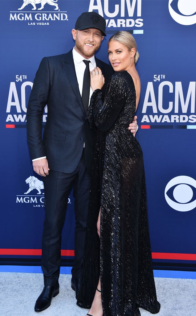 Cole Swindell, Barbie Blank, Academy Of Country Music Awards arrivals 2019