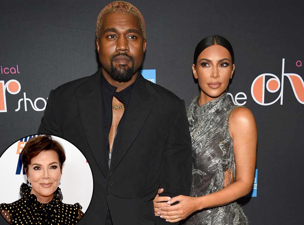 Kim Kardashian, Kanye West and Kris Jenner