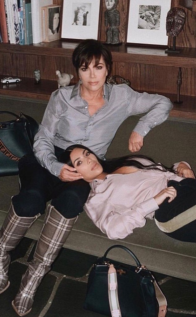 Kim Kardashian And Kris Jenner From Stars Celebrate Mother S Day 2019 E News