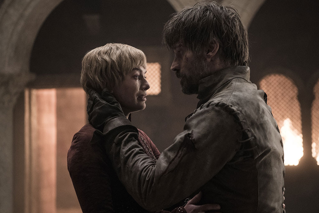 Image result for game of thrones season 8 episode 5 jamie and cersei