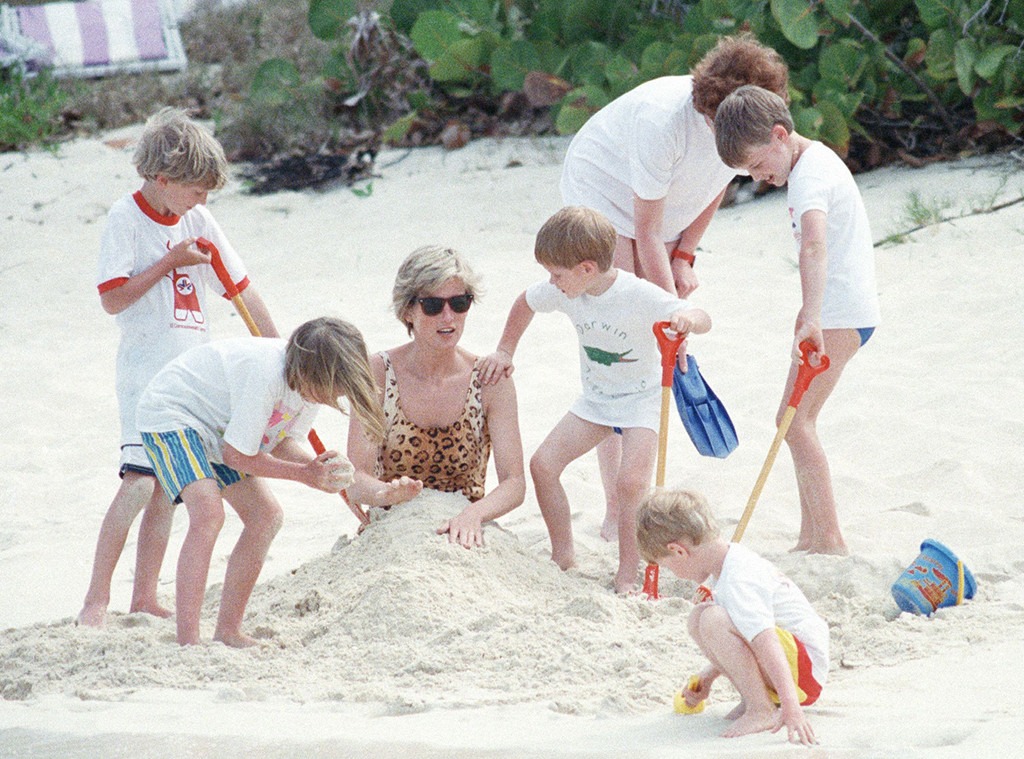 Princess Diana, Necker Island Vacation, 1990