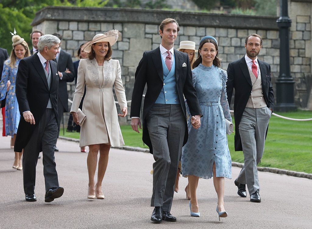 Pippa Middleton, James Matthews, Carole Middleton and Michael Middleton