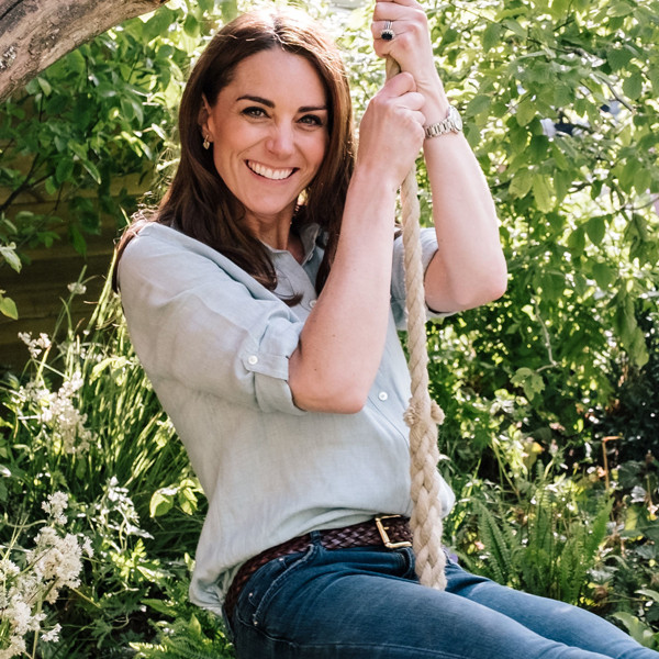 Kate Middleton Is All Smiles On Rope Swing As She Previews New Garden