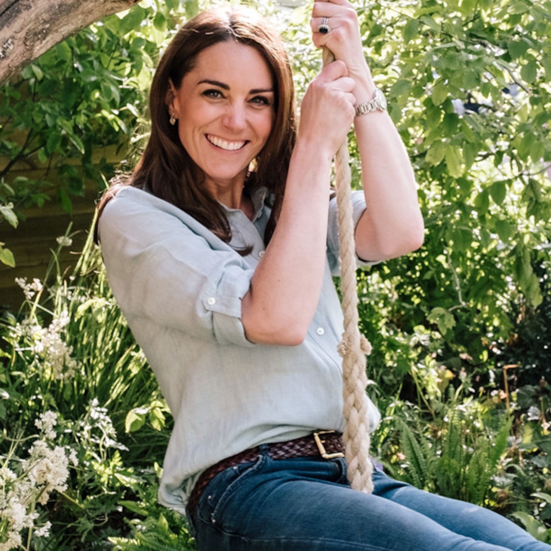 Kate Middleton Is All Smiles on Rope Swing as She Previews New Garden ...