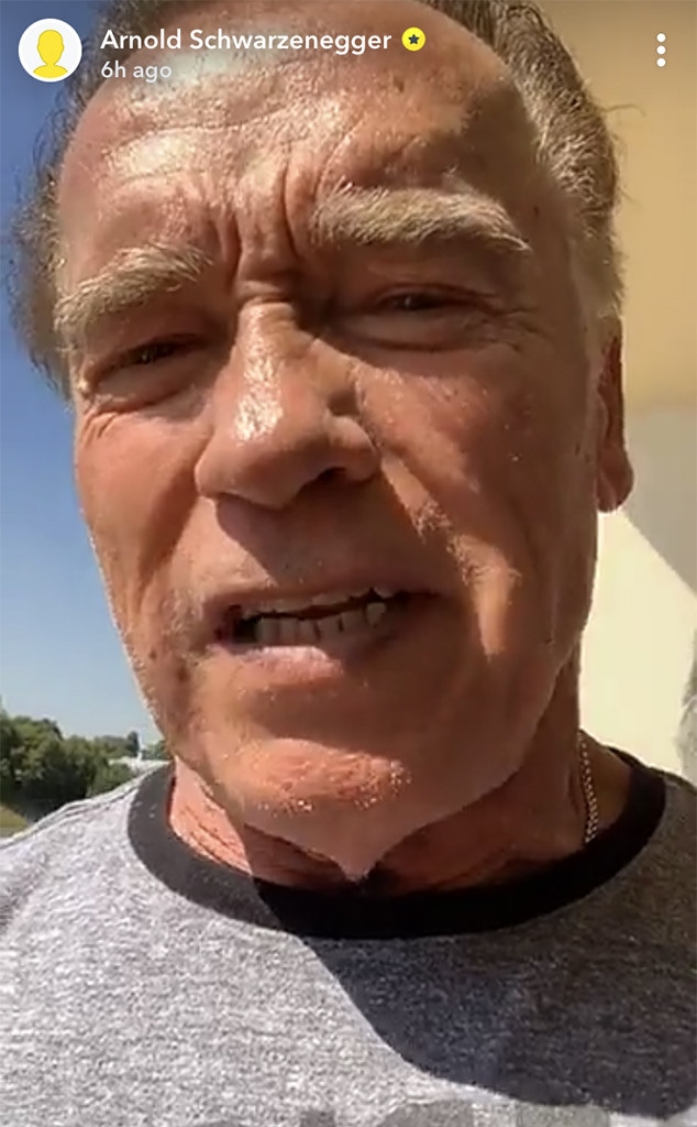 Arnold Schwarzenegger, South Africa, Snapchat