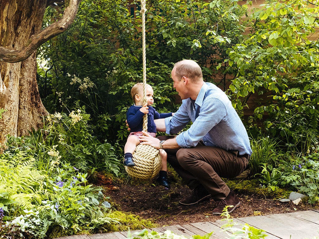 Prince William, Prince Louis, 2019 Chelsea Flower Show, Garden