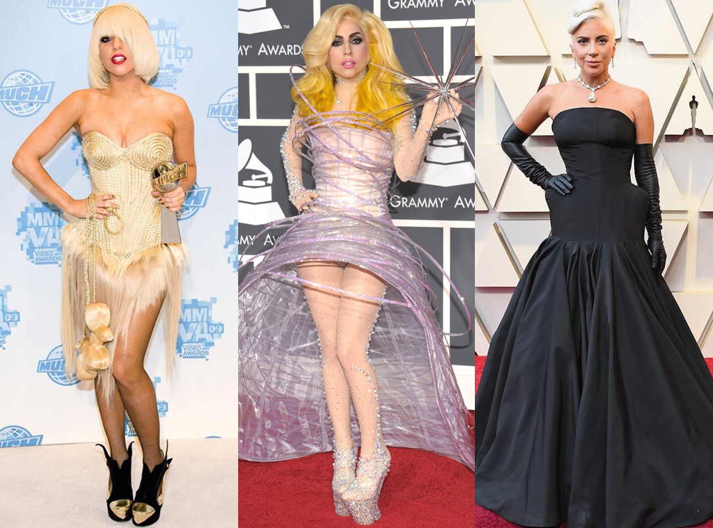 Lady Gaga's OneofaKind Fashion Evolution E! Online AP
