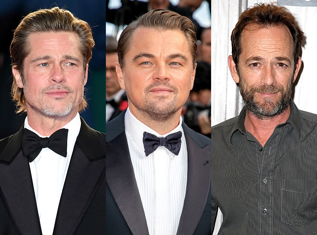 Brad Pitt And Leonardo Dicaprio Praise Icon Luke Perry E News