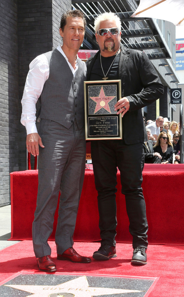 Guy Fieri, Matthew McConaughey, Hollywood Walk of Fame