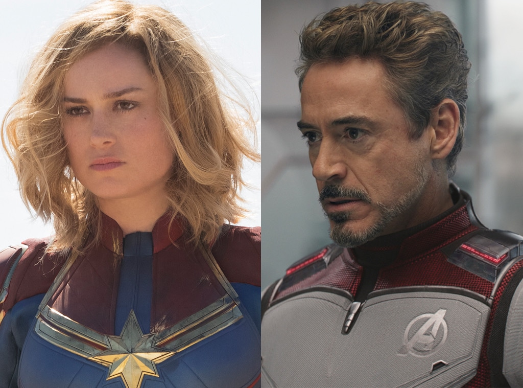 Robert Downey Jr. & Brie Larson, Captain Marvel, Avengers End Game