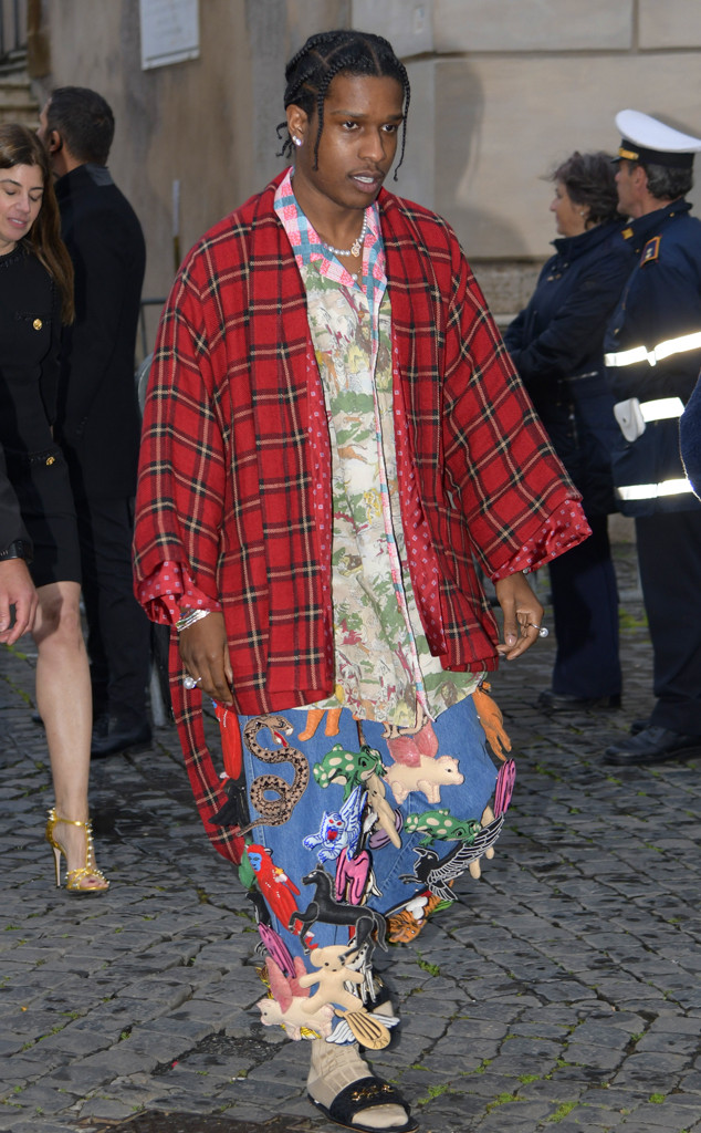 A$AP Rocky from Celebs Dazzle at the Gucci Cruise 2020 Fashion Show | E ...