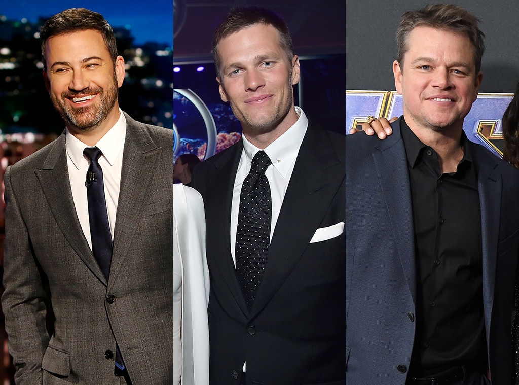 Jimmy Kimmel, Tom Brady, Matt Damon