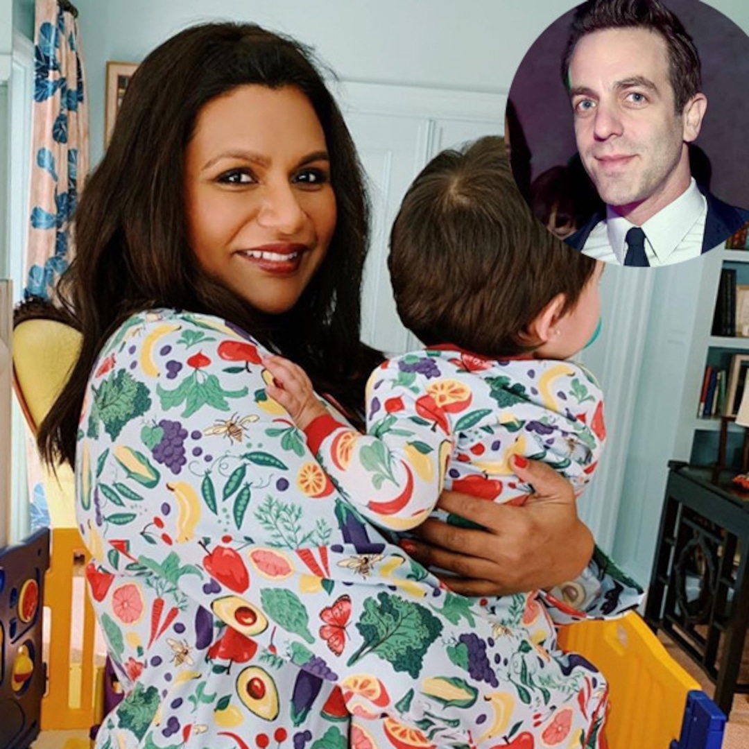Mindy Kaling Reveals B J Novak Is Her Daughter S Godfather E Online Mindy Kaling Reveals B J Novak Is Her Daughter S Godfather E Online