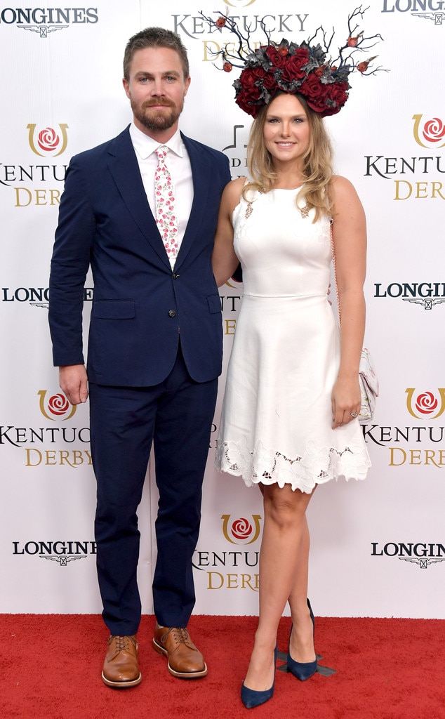 Stephen Amell & Cassandra Jean Amell from Stars Attend 2019 Kentucky ...