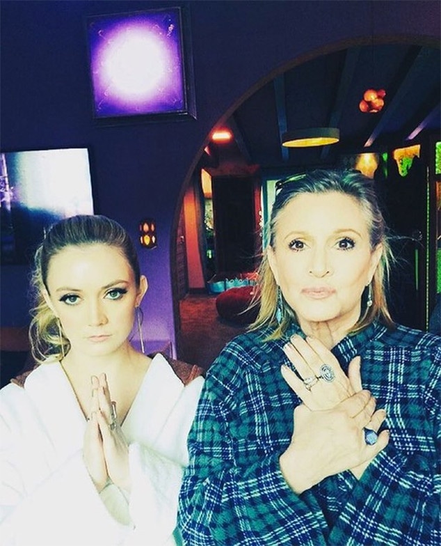 Billie Lourd, Carrie Fisher, 2015