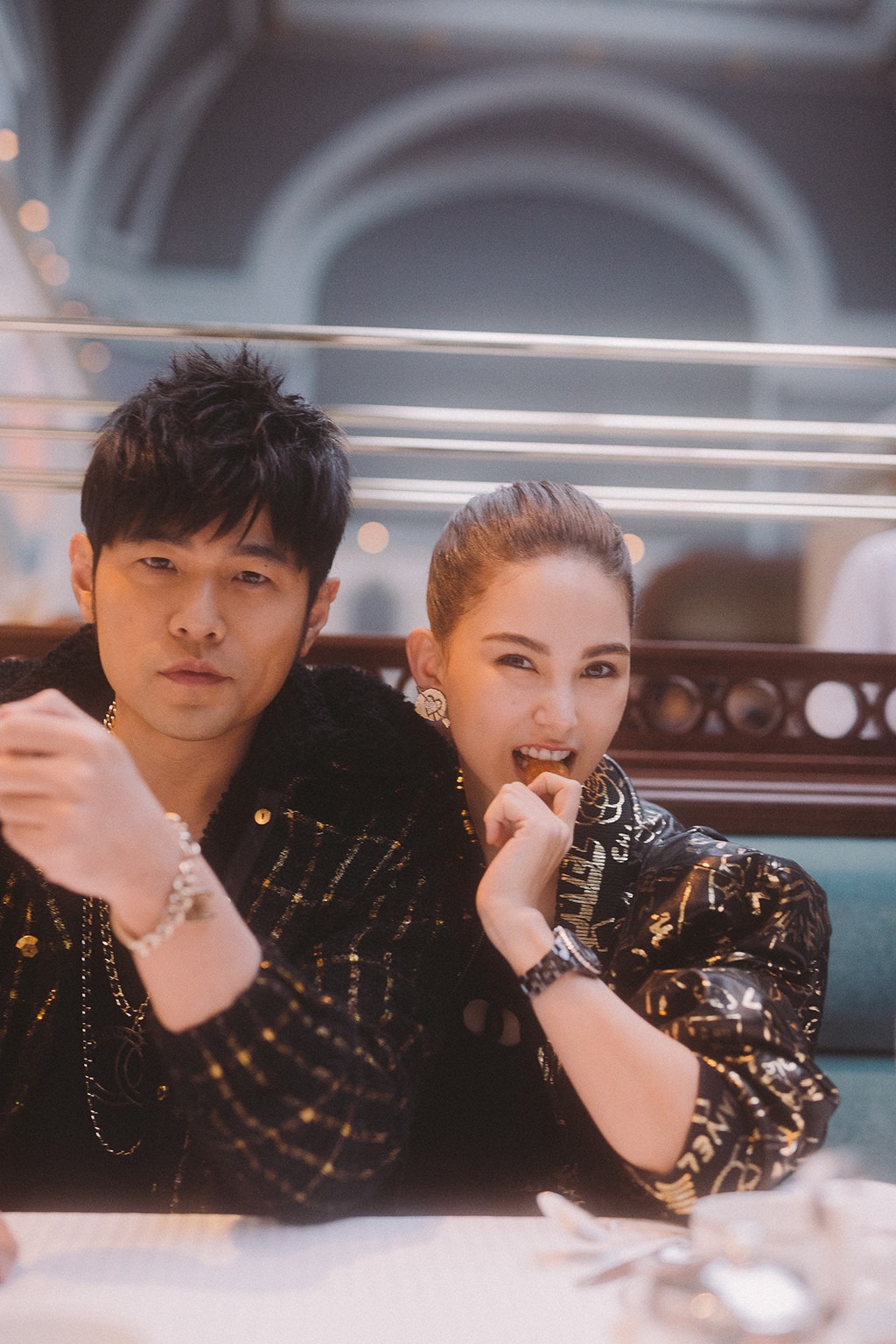 Jay Chou, Hannah Quinlivan, Chanel Cruise 2020