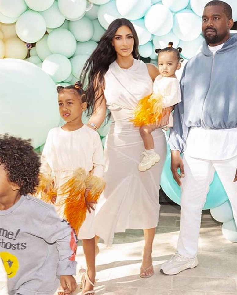 Kim Kardashian, Chicago West, North West, Saint West, Kanye West, True Thompson, Birthday