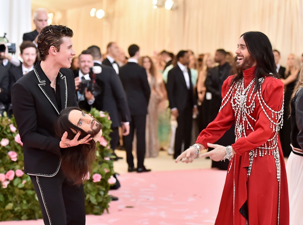 Shawn Mendes & Jared Leto from 2019 Met Gala Craziest Outfit Details