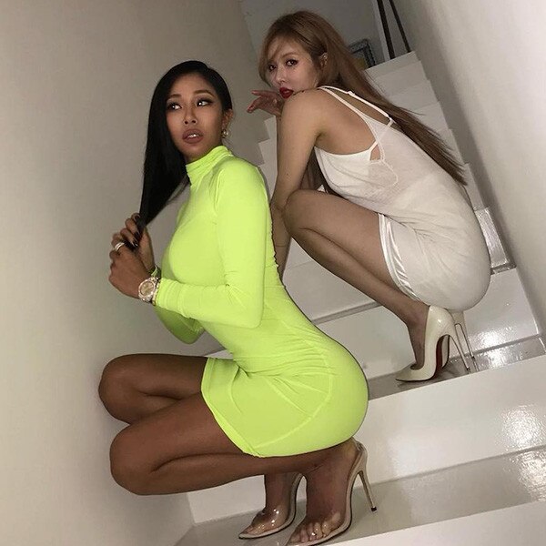 hyuna white dress