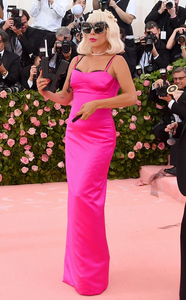 Lady Gaga from Stars Dazzle in Pink at the 2019 Met Gala | E! News