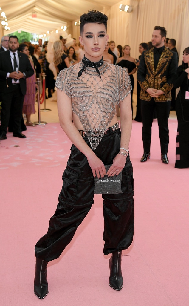 James Charles from 2019 Met Gala Red Carpet Fashion E! News