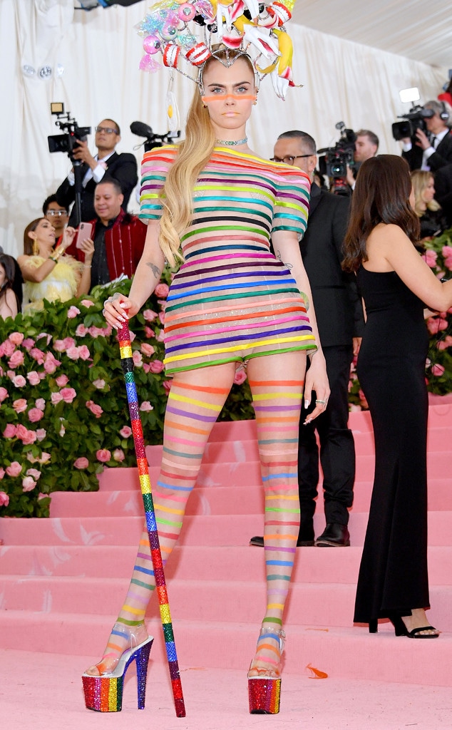 Cara Delevingne, 2019 Met Gala, Red Carpet Fashions