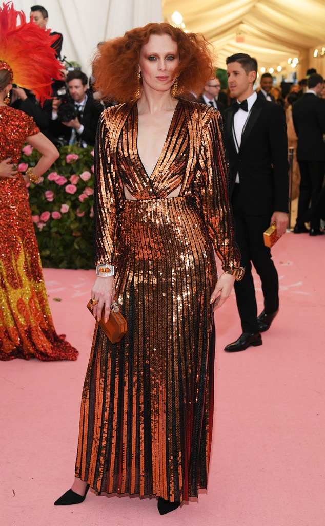 Karen Elson from 2019 Met Gala Red Carpet Fashion E! News