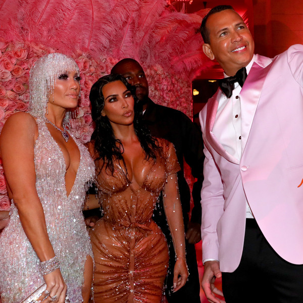 Jennifer Lopez, Alex Rodriguez, Kim Kardashian, Kanye West, 2019 MET Gala, Candids
