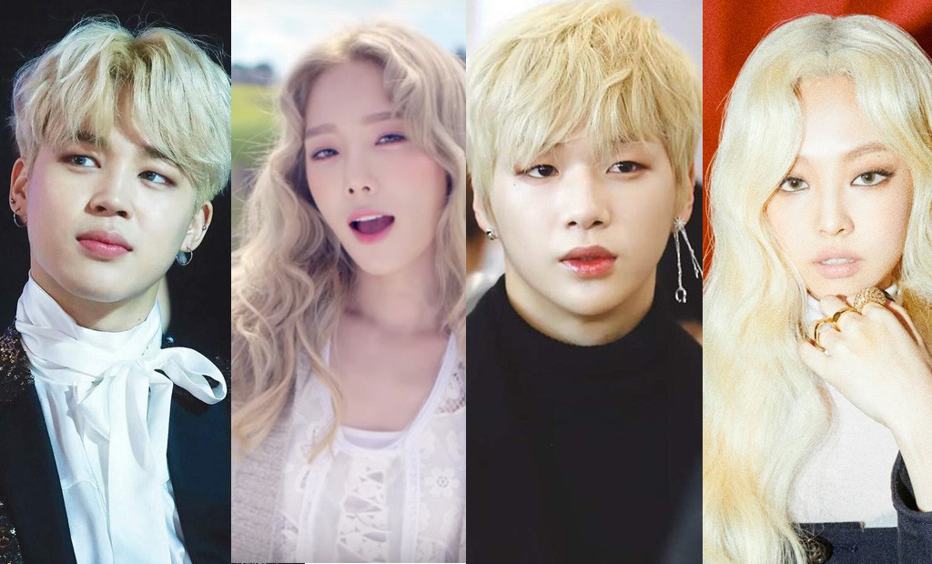 natural blonde korean hair