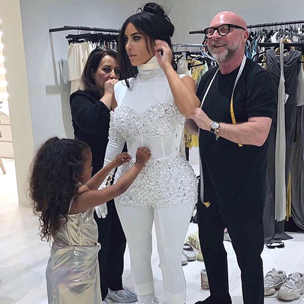North West Expertly Helps Kim Kardashian With A Fitting E News