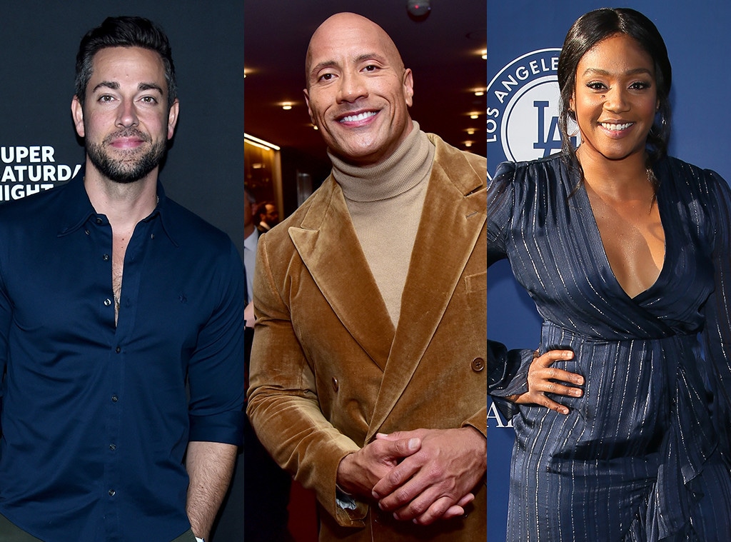 Zachary Levi, Dwayne Johnson, Tiffany Haddish