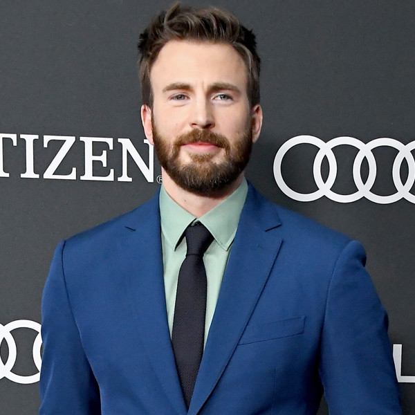 Chris Evans' Dog Dodger Gets His Own Shirt from 'The Gray Man' Set to Match  His Celebrity Dad