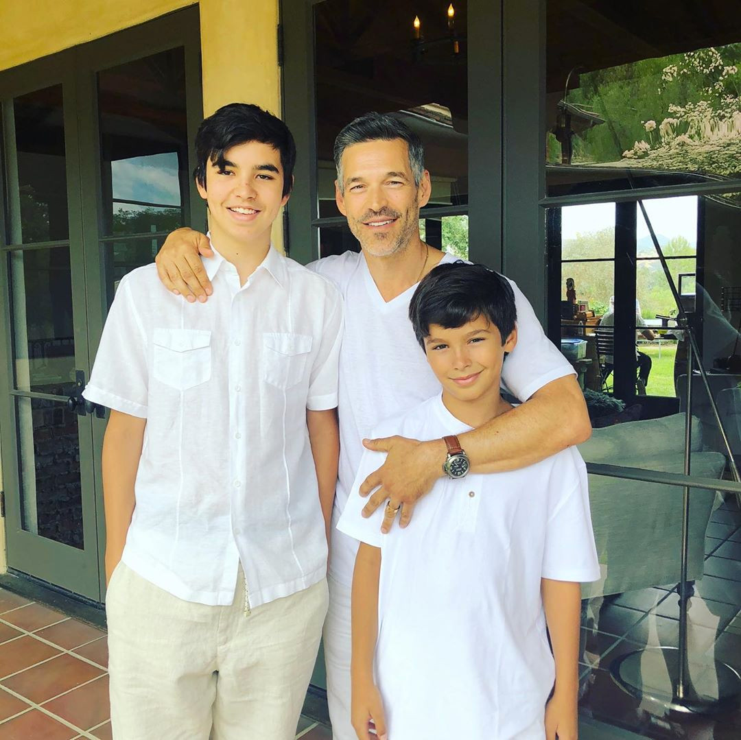 Eddie Cibrian and Sons Jake and Mason from Stars Celebrate Father's Day