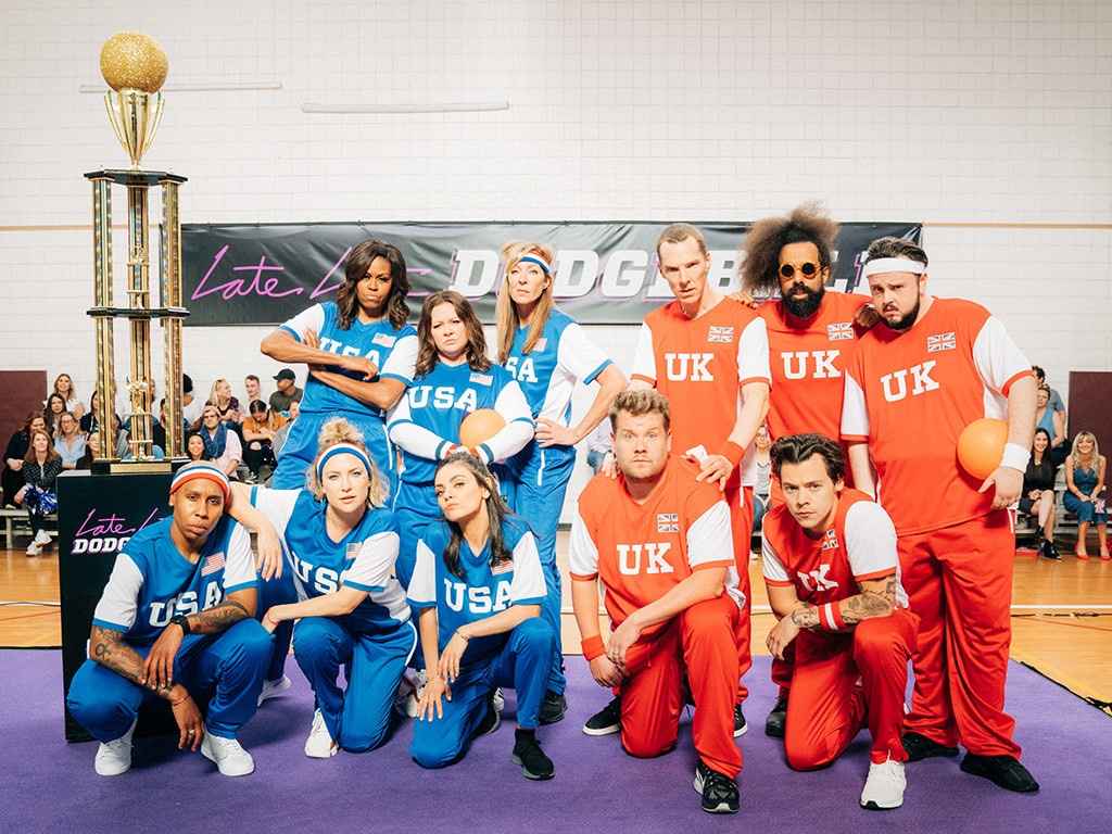 James Corden, Michelle Obama, Dodgeball