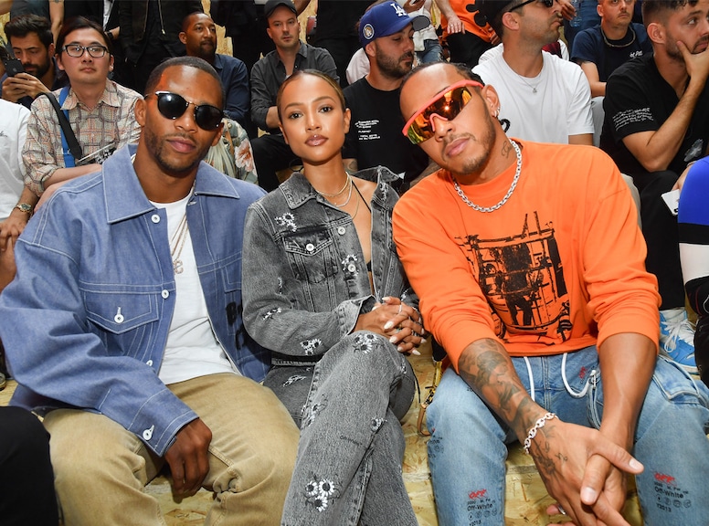 Victor Cruz, Karrueche Tran, Lewis Hamilton, Off-White Show, Paris Mens Fashion Week